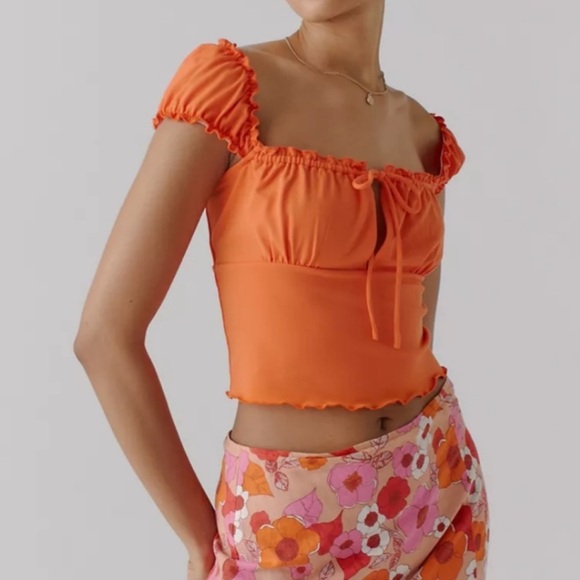 Urban Outfitter Farley Square Neck Top Size M - Picture 1 of 9